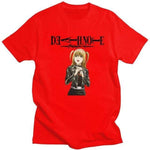 Death Note Misa t-shirt manches courtes 100% coton décontracté mode cosplay