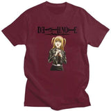 Death Note Misa t-shirt manches courtes 100% coton décontracté mode cosplay