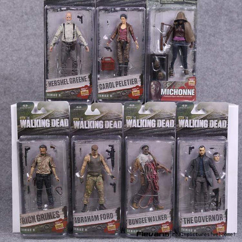 Figurine AMC TV Series The Walking Dead Abraham Ford Bungee Walker Rick Grimes The Governor Michonne PVC