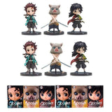 Figurine  Demon Slayer Nezuko Tanjirou Zenitsu Giyuu Inosuke Q Ver. Action Figure Anime Kimetsu no Yaiba Figurine toy