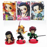 Figurine  Demon Slayer Nezuko Tanjirou Zenitsu Giyuu Inosuke Q Ver. Action Figure Anime Kimetsu no Yaiba Figurine toy