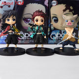 Figurine  Demon Slayer Nezuko Tanjirou Zenitsu Giyuu Inosuke Q Ver. Action Figure Anime Kimetsu no Yaiba Figurine toy