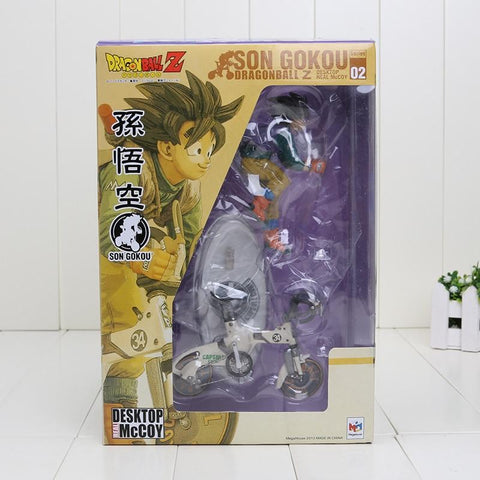 Figurine Dragon Ball Z Figure Sun Gokou Riding Bicycle Desktop Real McCOY Series 02