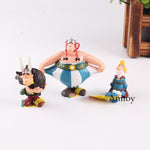 Figurine Les Aventures D'astérix Action Figure Jouet Astérix Obélix Panoramix Abraracourcix Figurines Jouet 4.5-8 cm