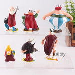 Figurine Les Aventures D'astérix Action Figure Jouet Astérix Obélix Panoramix Abraracourcix Figurines Jouet 4.5-8 cm