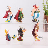 Figurine Les Aventures D'astérix Action Figure Jouet Astérix Obélix Panoramix Abraracourcix Figurines Jouet 4.5-8 cm