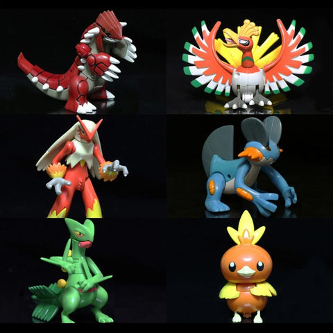 Figurine Pokemon Joint Movable Model Large Blaziken Torchic Groudon Sceptile Swampert Toy