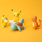 Figurine Pokemon Pikachu, salamèche, Psyduck, écureuil, Jigglypuff, Bulbasaur, personnage de dessin animé, poupée, jouet, cadeau d'anniversaire pour enfants