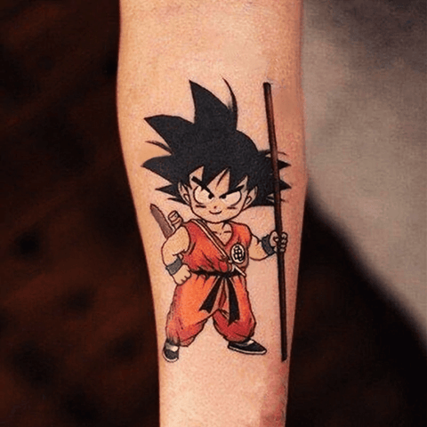 Tatouage Temporaire DBZ </br> Son Goku