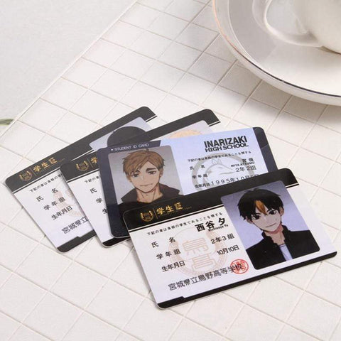 Goodies carte Haikyuu!! Tobio – carte de collection Kageyama Kei Tsukishima, carte d'identité d'étudiant, Fans de bande dessinée, jouets Cosplay