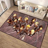 Goodies SNK tapis Attack On Titan décoration chambre manga