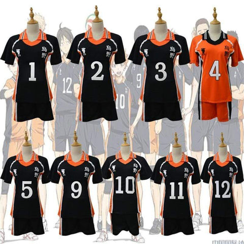 Haikyuu Costume de Cosplay Styles, uniforme de maillots de sport du Club de volley-ball, Karasuno Hinata Shyouyou pour lycée