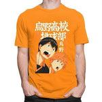 Haikyuu T Shirt Men Short Sleeved Tobio Kageyama T-shirt Hinata Shoyo t-shirt manches courtes 100% coton décontracté mode cosplay