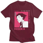 Hunter X Hunter Tshirt Hisoka HXH t-shirt manches courtes 100% coton décontracté mode cosplay