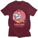 HxH Hisoka Morow Hunter x Hunter t-shirt manches courtes 100% coton décontracté mode cosplay