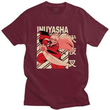 Inuyasha t-shirt manches courtes 100% coton décontracté mode cosplay