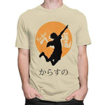 Karasuno Fly High T-shirt Haikyuu Hinata Shoyo t-shirt manches courtes 100% coton décontracté mode cosplay