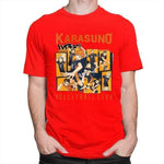 Karasuno Volleyball Club t-shirt manches courtes 100% coton décontracté mode cosplay