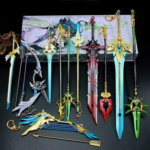 katana genshin impact épée armes de Cosplay, skywing Blade, porte-clés, cadeaux, Collections