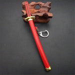katana one piece Huit Couleurs Roronoa Zoro Épée Porte-clés Femmes Hommes Anime Couteau Fourreau Sabre Couteau À Neige Porte-clés