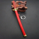 katana one piece Huit Couleurs Roronoa Zoro Épée Porte-clés Femmes Hommes Anime Couteau Fourreau Sabre Couteau À Neige Porte-clés