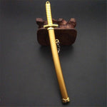 katana one piece Huit Couleurs Roronoa Zoro Épée Porte-clés Femmes Hommes Anime Couteau Fourreau Sabre Couteau À Neige Porte-clés