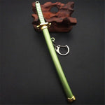 katana one piece Huit Couleurs Roronoa Zoro Épée Porte-clés Femmes Hommes Anime Couteau Fourreau Sabre Couteau À Neige Porte-clés