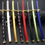 katana one piece Huit Couleurs Roronoa Zoro Épée Porte-clés Femmes Hommes Anime Couteau Fourreau Sabre Couteau À Neige Porte-clés
