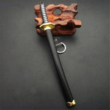 katana one piece Huit Couleurs Roronoa Zoro Épée Porte-clés Femmes Hommes Anime Couteau Fourreau Sabre Couteau À Neige Porte-clés