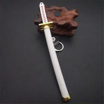 katana one piece Huit Couleurs Roronoa Zoro Épée Porte-clés Femmes Hommes Anime Couteau Fourreau Sabre Couteau À Neige Porte-clés