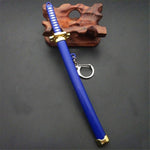katana one piece Huit Couleurs Roronoa Zoro Épée Porte-clés Femmes Hommes Anime Couteau Fourreau Sabre Couteau À Neige Porte-clés