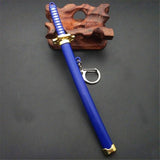 katana one piece Huit Couleurs Roronoa Zoro Épée Porte-clés Femmes Hommes Anime Couteau Fourreau Sabre Couteau À Neige Porte-clés