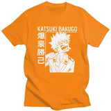 Katsuki Bakugo Boku No Hero Academia t-shirt manches courtes 100% coton décontracté mode cosplay
