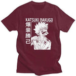 Katsuki Bakugo Boku No Hero Academia t-shirt manches courtes 100% coton décontracté mode cosplay
