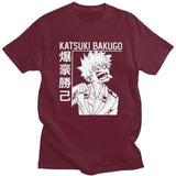 Katsuki Bakugo Boku No Hero Academia t-shirt manches courtes 100% coton décontracté mode cosplay