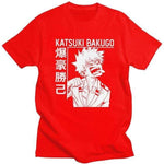 Katsuki Bakugo Boku No Hero Academia t-shirt manches courtes 100% coton décontracté mode cosplay