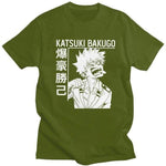 Katsuki Bakugo Boku No Hero Academia t-shirt manches courtes 100% coton décontracté mode cosplay