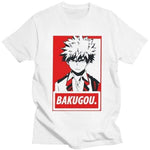 Katsuki Bakugo Tshirt Men My Hero Academia t-shirt manches courtes 100% coton décontracté mode cosplay