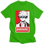 Katsuki Bakugo Tshirt Men My Hero Academia t-shirt manches courtes 100% coton décontracté mode cosplay