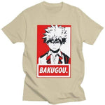 Katsuki Bakugo Tshirt Men My Hero Academia t-shirt manches courtes 100% coton décontracté mode cosplay