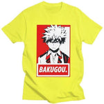 Katsuki Bakugo Tshirt Men My Hero Academia t-shirt manches courtes 100% coton décontracté mode cosplay