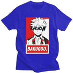 Katsuki Bakugo Tshirt Men My Hero Academia t-shirt manches courtes 100% coton décontracté mode cosplay