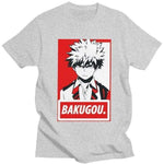 Katsuki Bakugo Tshirt Men My Hero Academia t-shirt manches courtes 100% coton décontracté mode cosplay