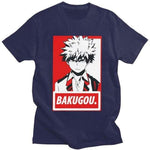 Katsuki Bakugo Tshirt Men My Hero Academia t-shirt manches courtes 100% coton décontracté mode cosplay