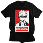 Katsuki Bakugo Tshirt Men My Hero Academia t-shirt manches courtes 100% coton décontracté mode cosplay