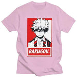 Katsuki Bakugo Tshirt Men My Hero Academia t-shirt manches courtes 100% coton décontracté mode cosplay