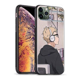 Kei Tsukishima coque téléphone Haikyuu  iPhone SE 6 6s 7 8 Plus X XR XS 11 12 goodies