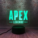 Lampe Apex Legends Battle Royale 3D Illusion Lampe led 7 couleurs