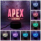 Lampe Apex Legends Battle Royale 3D Illusion Lampe led 7 couleurs