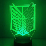 Lampe Attack on Titan Wings of Liberty 3d lampe led 3D